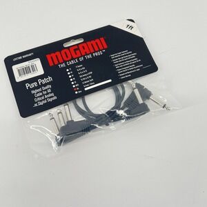 Mogami Pure‎ Patch Pedal/Effects Cables - 3 Pack 1 ft.
